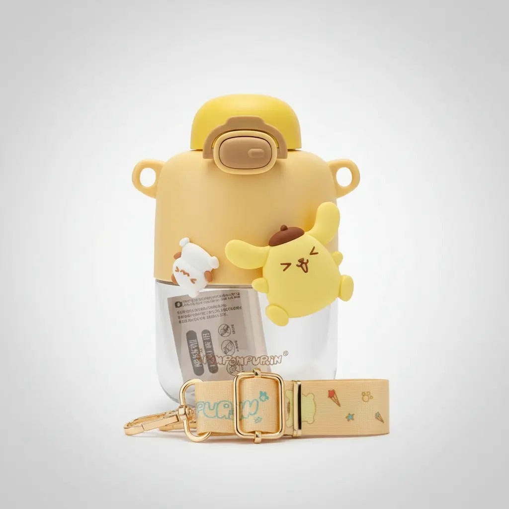 Vaso Plastico de 550 Ml Pompompurin Serie Sanrio Amarillo