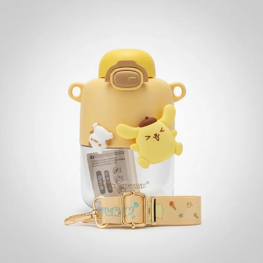 Vaso Plastico de 550 Ml Pompompurin Serie Sanrio Amarillo